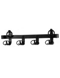 Middeleeuwse smeedijzeren hanger met 4 haken