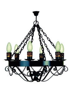 Middeleeuwse lamp smeedkettingen