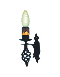 Aplique vela forja medieval,  1 luz