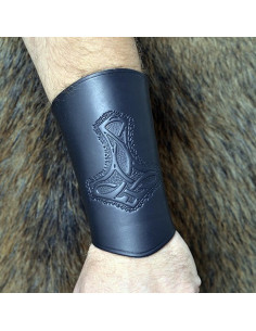 Brazalete cuero Martillo de Thor