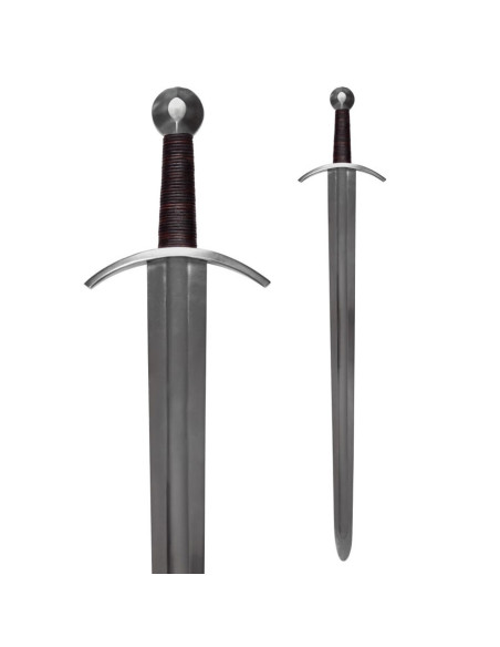 Espada medieval para prácticas con vaina