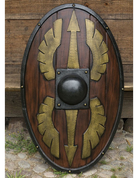 Oval Roman Scutum i skum