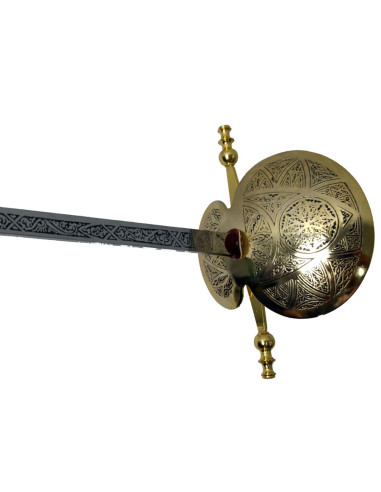 Florete de concha dorado
