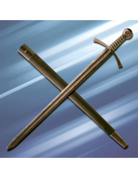 Middelalderlig sværd Acre kamp 1 hånd, skarp