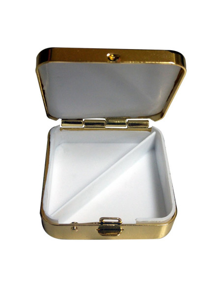 Quadratische Damaszener Pillendose