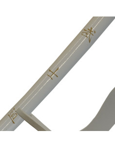 Wakizashi blanco con soporte, 77 cms. 2