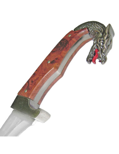 Falcata Dragón con cuchillo y vaina