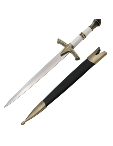 Fantastischer Dolch Winter kommt golden