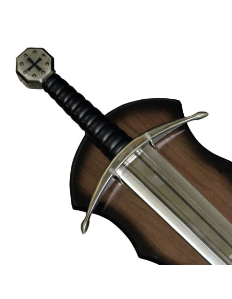 Templerschwert mit Unterstützung