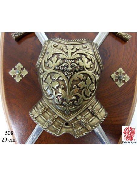 Panoply-Kürass mit Schwertern