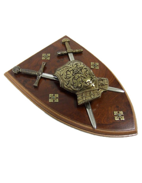 Panoply kuras met zwaarden