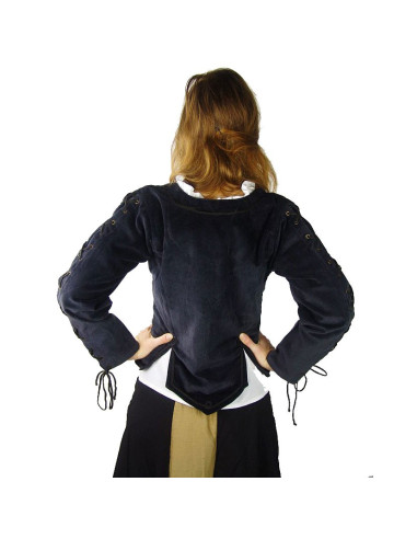 Samtjacke mit Schnüren