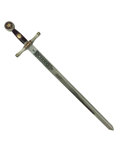 Espada Excalibur latónada, Cadete (75 cms.)