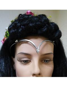 Tiara mit Kristallperlen