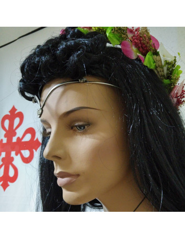 Tiara mit Kristallperlen