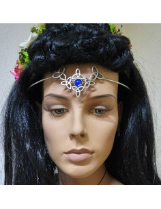 Tiara mit Kristallperlen