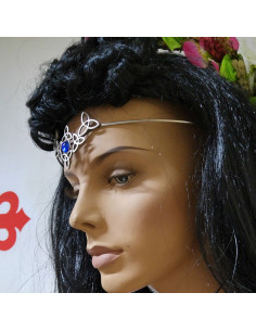 Tiara med krystalperler 2