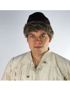 Gorro vikingo Ulf piel 2