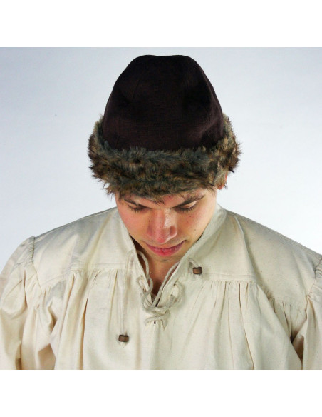 Gorro vikingo Ulf piel
