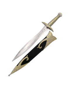 Cuchillo fantástico con vaina negra