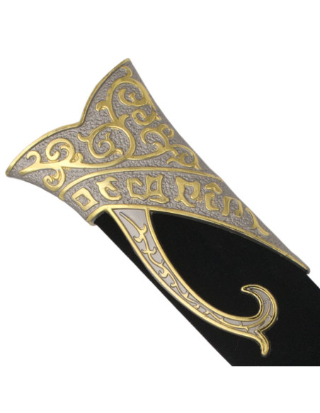 Cuchillo fantástico con vaina negra