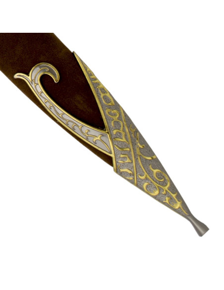 Cuchillo fantástico con vaina marrón