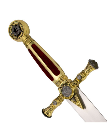 Freimaurerdolch mit Scheide