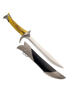 Fantastisk dolk med skede. 30 cm.