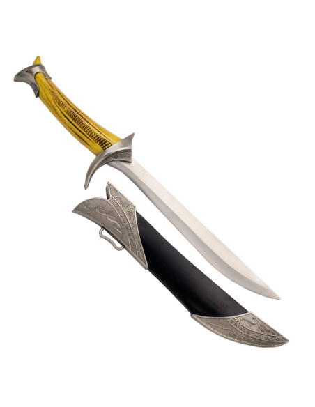 Fantastisk dolk med skede. 30 cm.