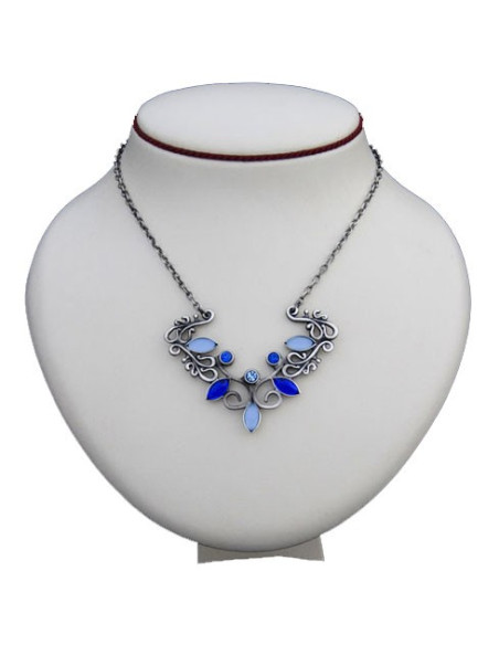 Colgante con perlas de cristal