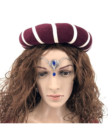 Tiara con perlas de cristal