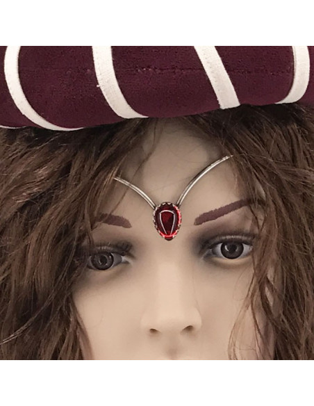 Tiara con perlas de cristal