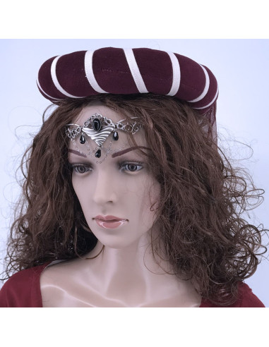 Tiara met kristallen parels