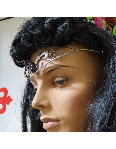 Tiara med krystalperler