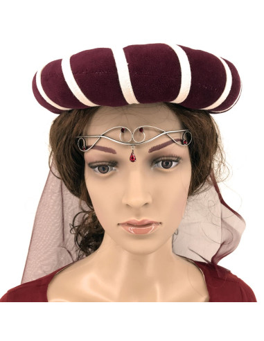 Tiara mit Kristallperlen