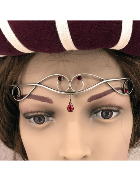 Tiara mit Kristallperlen