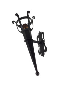 Aplique antorcha forja 1 luz