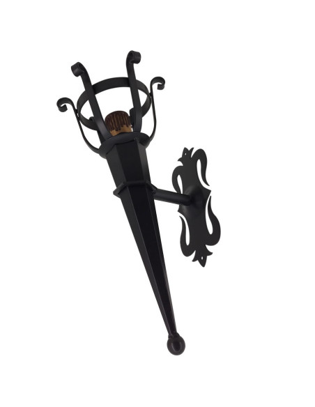 Aplique antorcha forja 1 luz Aplique antorcha forja 1 luz