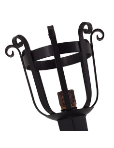 Aplique antorcha forja 1 luz, 114x26 cms. 2