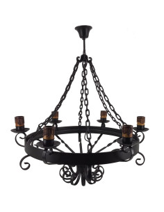 Lamp gesmede kettingen, 6 lampen