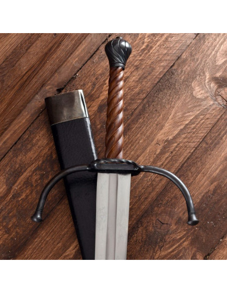 Espada medieval larga o bastarda para prácticas