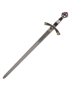 Espada Templaria cadete decorada. 76 cms. 2