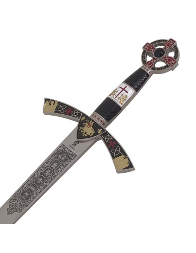 Verziertes Schwert des Templerkadetten. 76 cm.