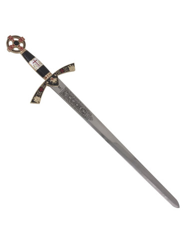 Goldenes Templer-Kadettenschwert. 76 cm.