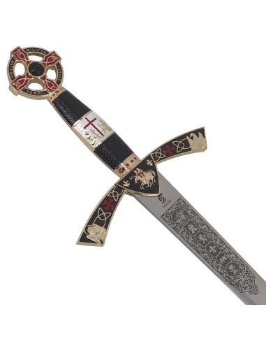 Gouden cadet Tempelierszwaard. 76 cm.