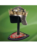 Corona Rey Medieval en latón