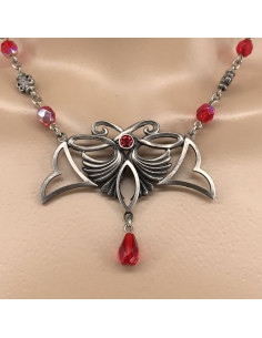 Colgante con perlas de cristal 2