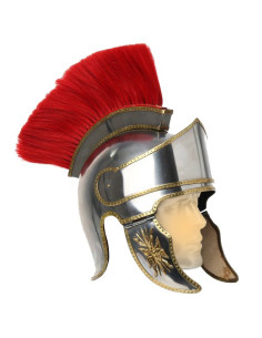 Romersk hjelm med fane