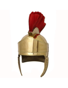 Griechischer Helm mit Feder