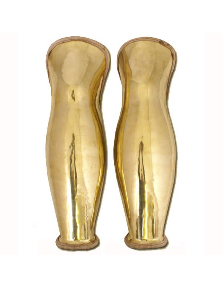 Spartanische Messing-Beinschienen